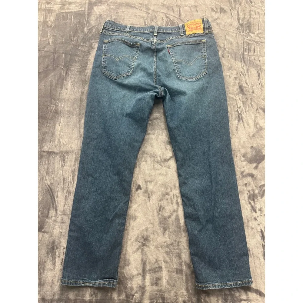 Levis‎ 514 Straight Fit Jeans Mens 40x32 Blue Medium Wash WaterLess Denim